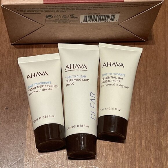 AHAVA 2 Naturally Replenished Trio Sets Mud Mask Moisturizer & Replenish - Picture 4 of 4